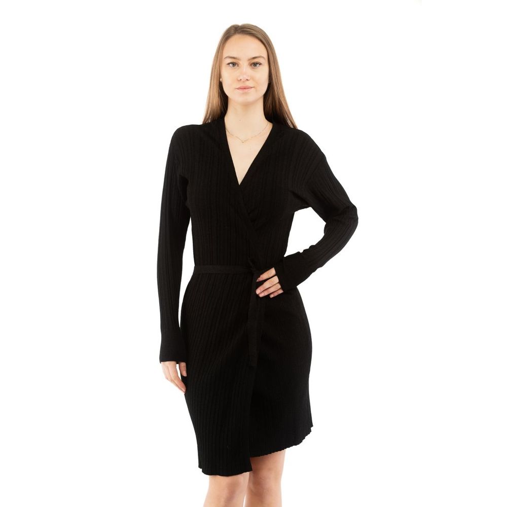 Moschino Schwarzes Viskose-Freizeitkleid