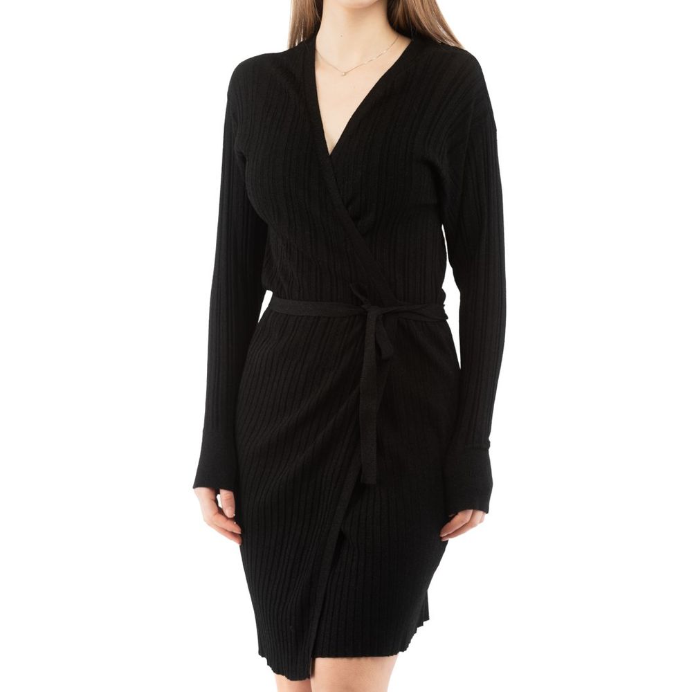 Moschino Schwarzes Viskose-Freizeitkleid