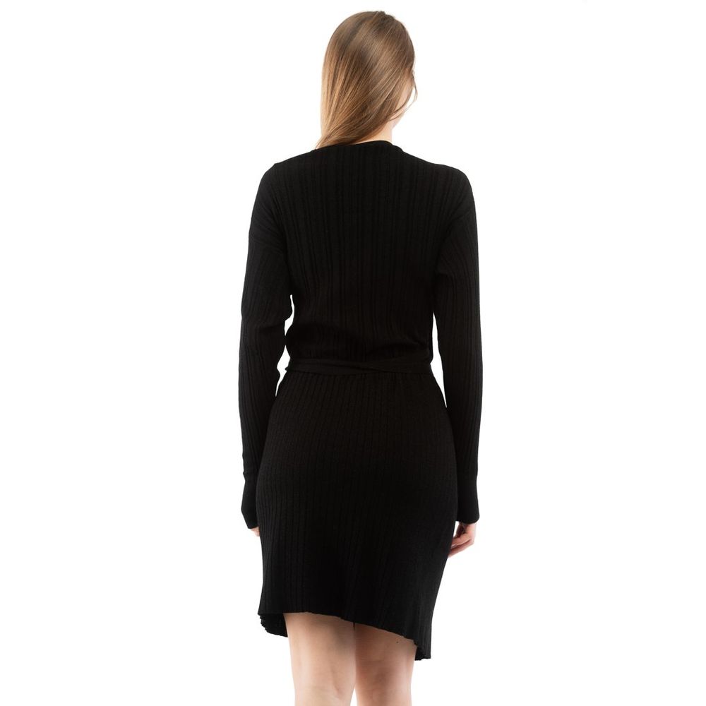 Moschino Schwarzes Viskose-Freizeitkleid