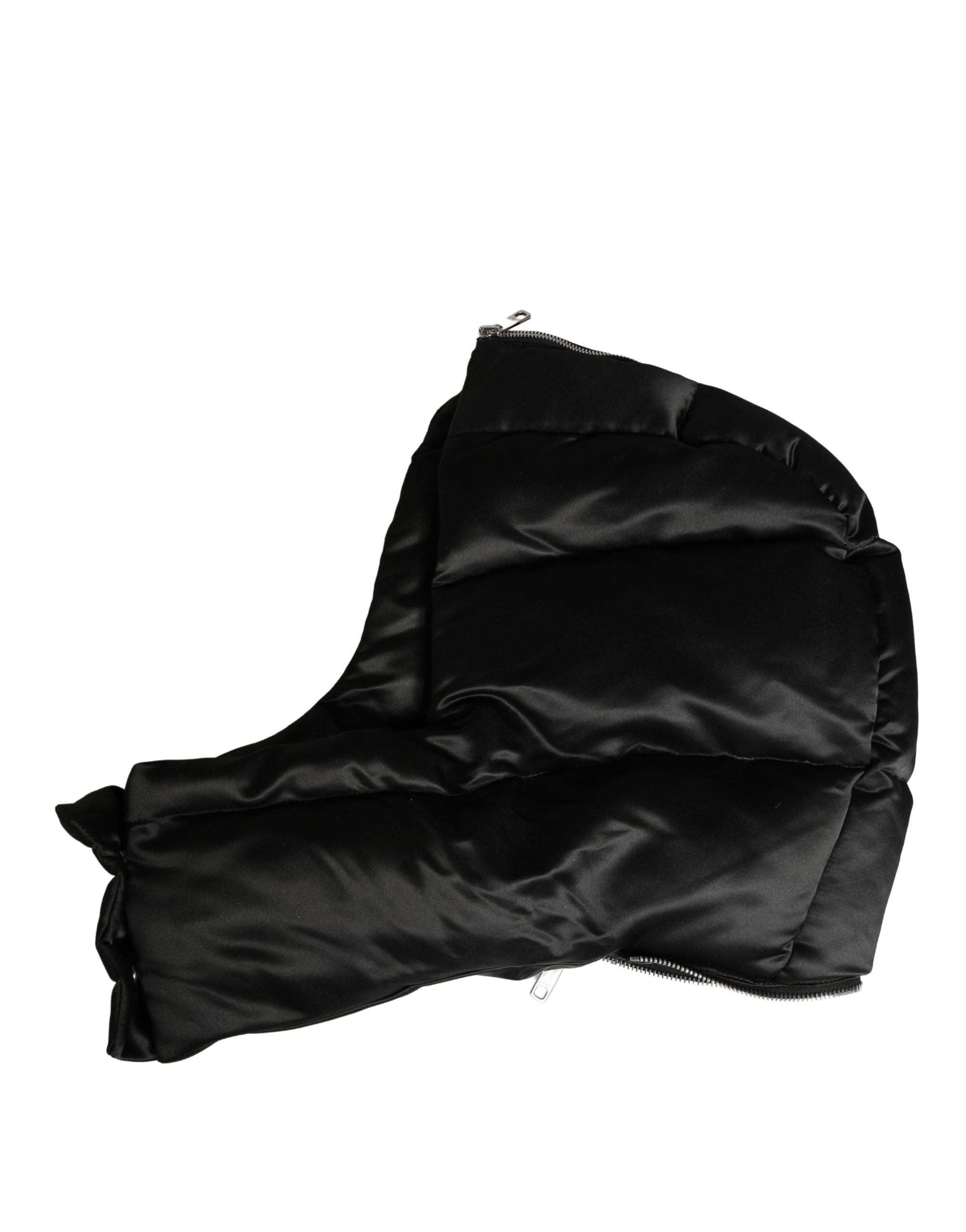 Dolce & Gabbana Schwarze Polyester Ganzkopf-Kopfbedeckung Capello Hut