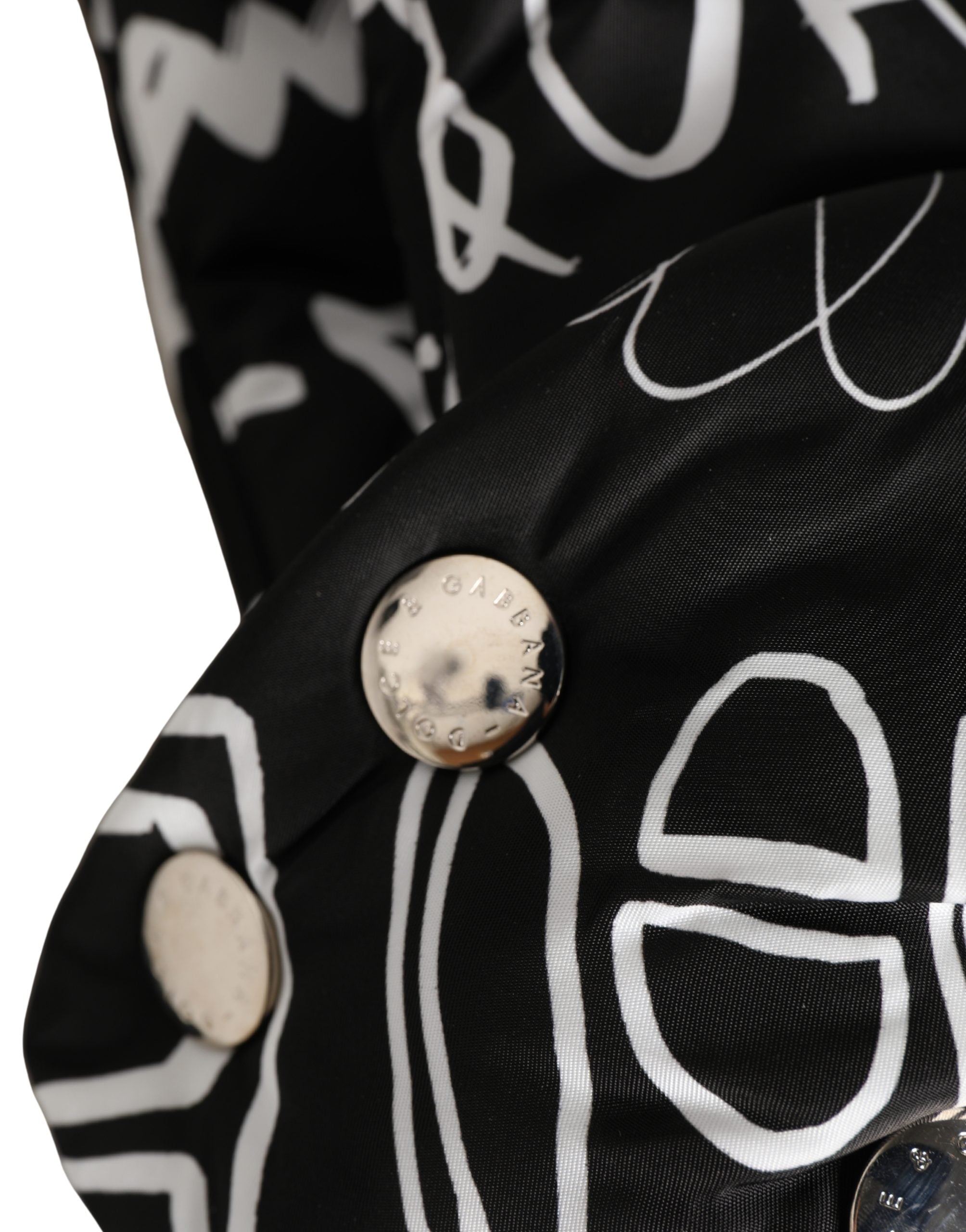 Dolce & Gabbana Schwarze Kopftuch-Kappe mit Logo-Print Capello Hut