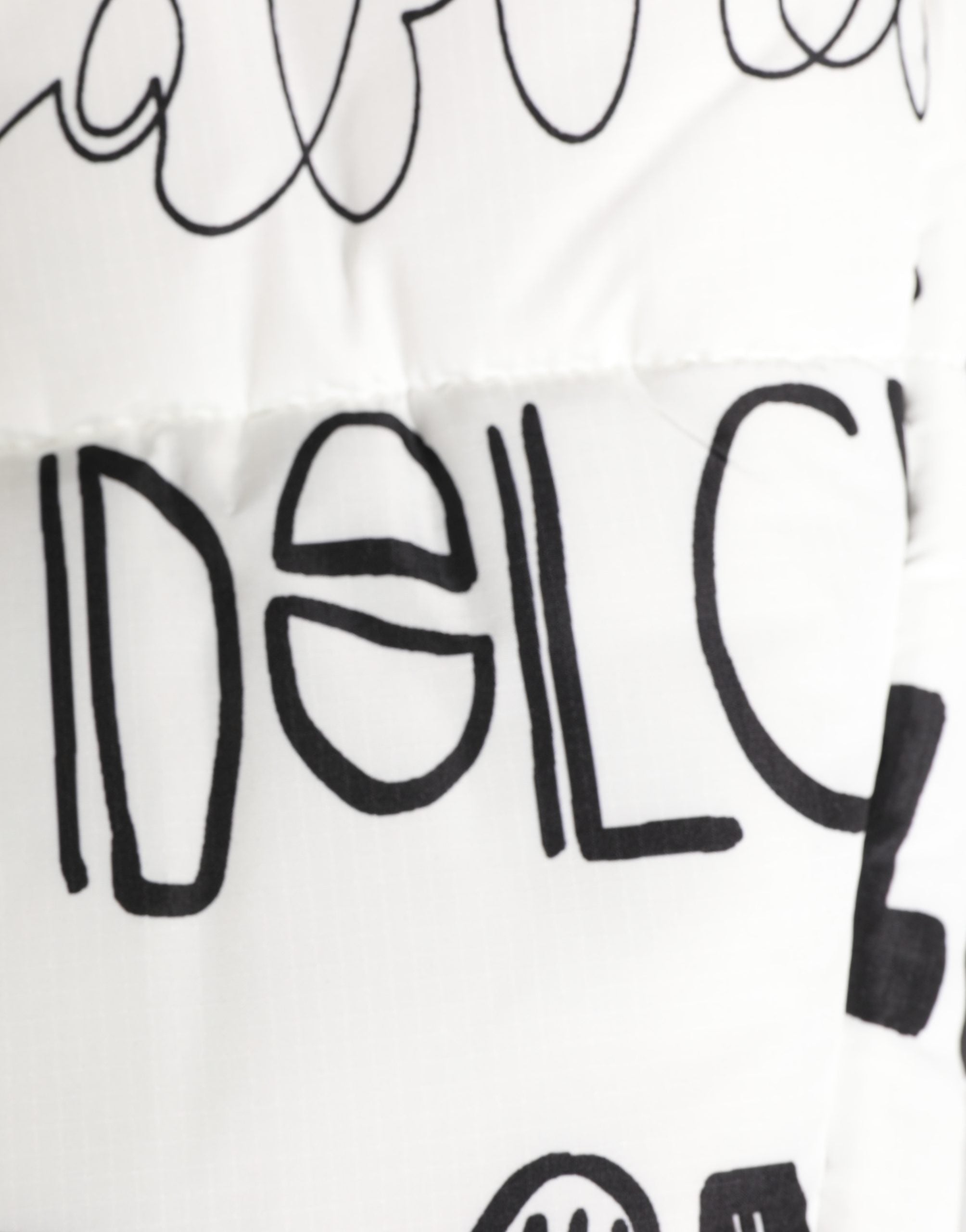Dolce & Gabbana Weiße Kopftuch-Kappe mit Logo-Print