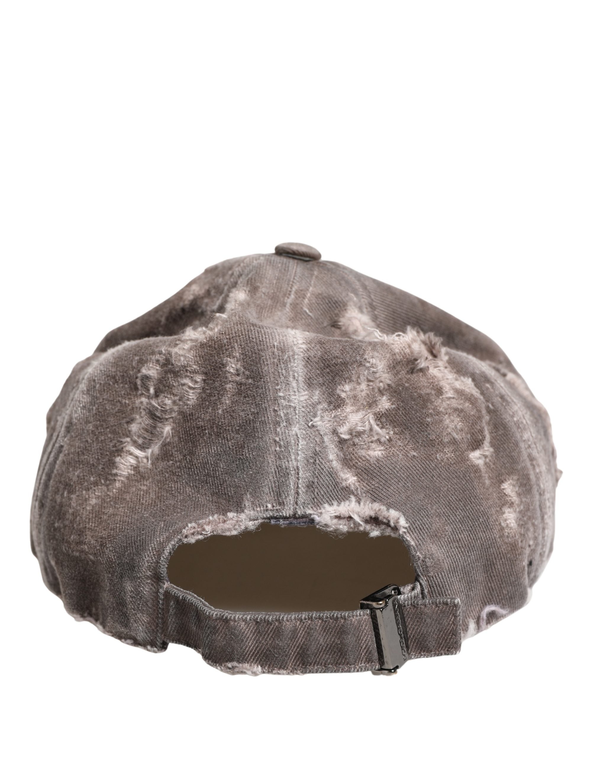 Dolce & Gabbana Herren Baseballkappe aus Baumwolle in Braun mit Used-Look