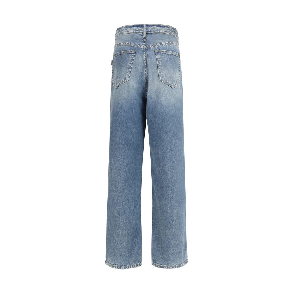 Haikure Blaue Baumwolljeans im Relaxed Fit
