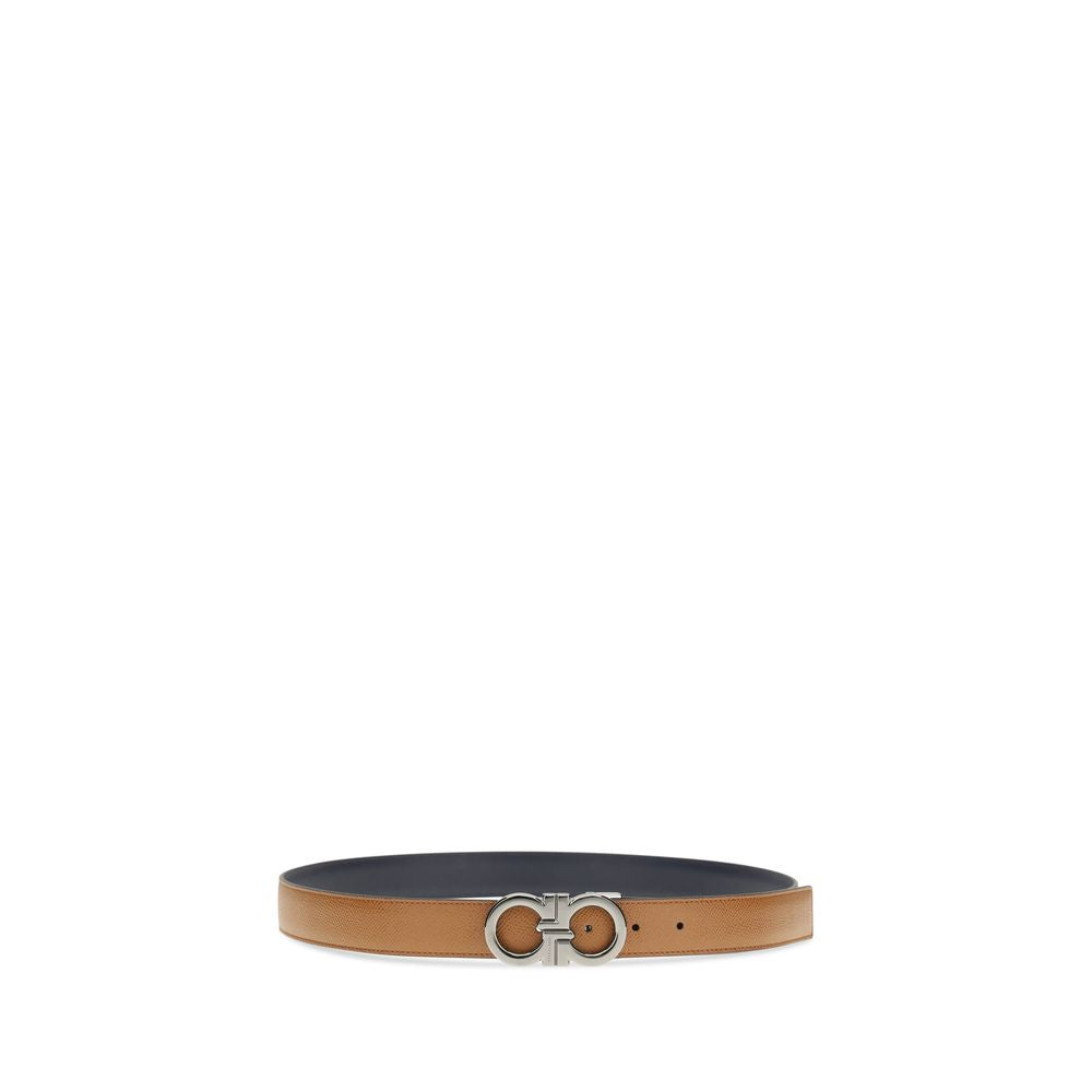 Ferragamo Brauner Kalbsleder Bos Taurus Regular Gürtel