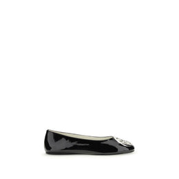 Tory Burch Schwarze Ballerinas aus Kalbsleder Bos Taurus