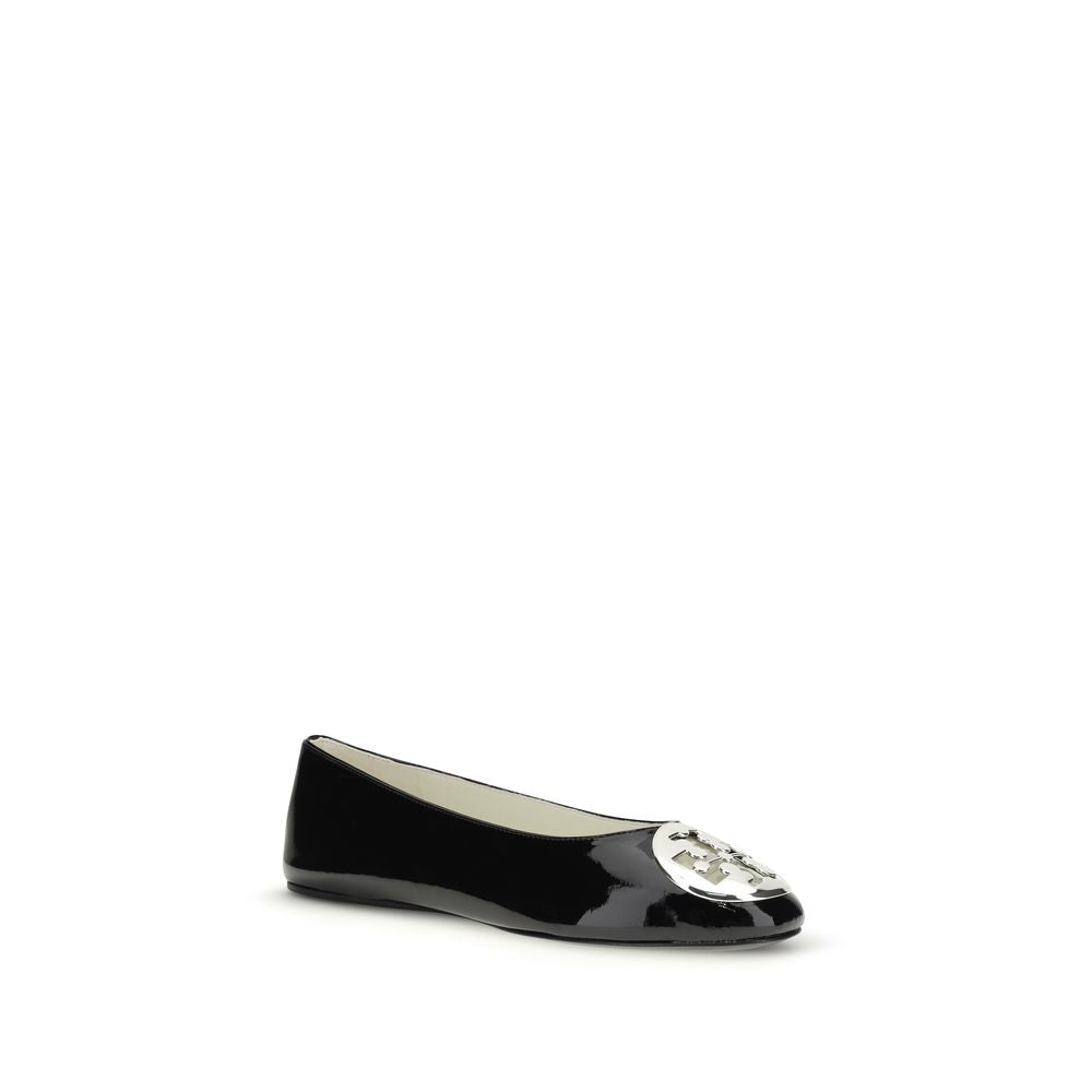 Tory Burch Schwarze Ballerinas aus Kalbsleder Bos Taurus