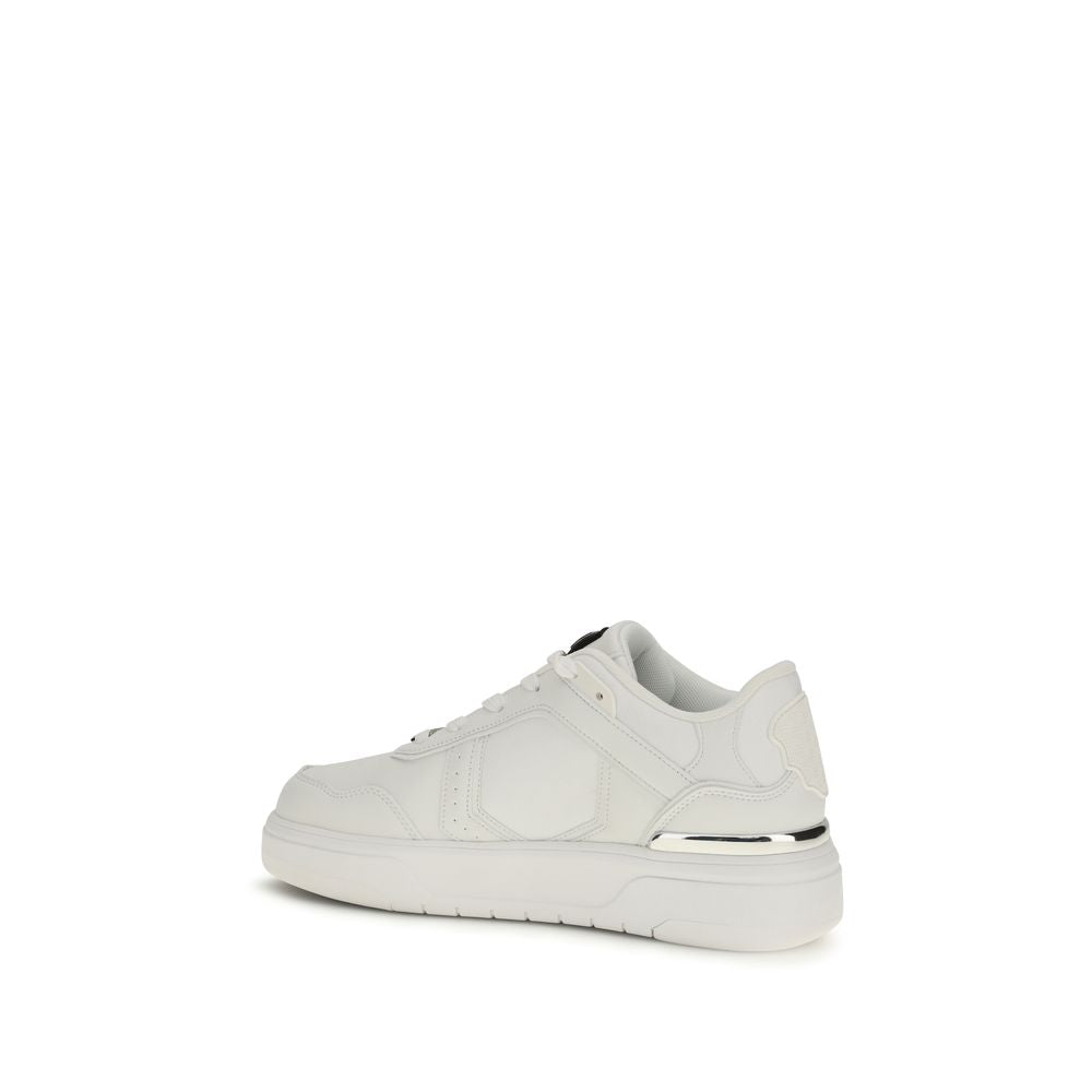 Philipp Plein Weiße Kalbsleder Bos Taurus Athletic Sneaker