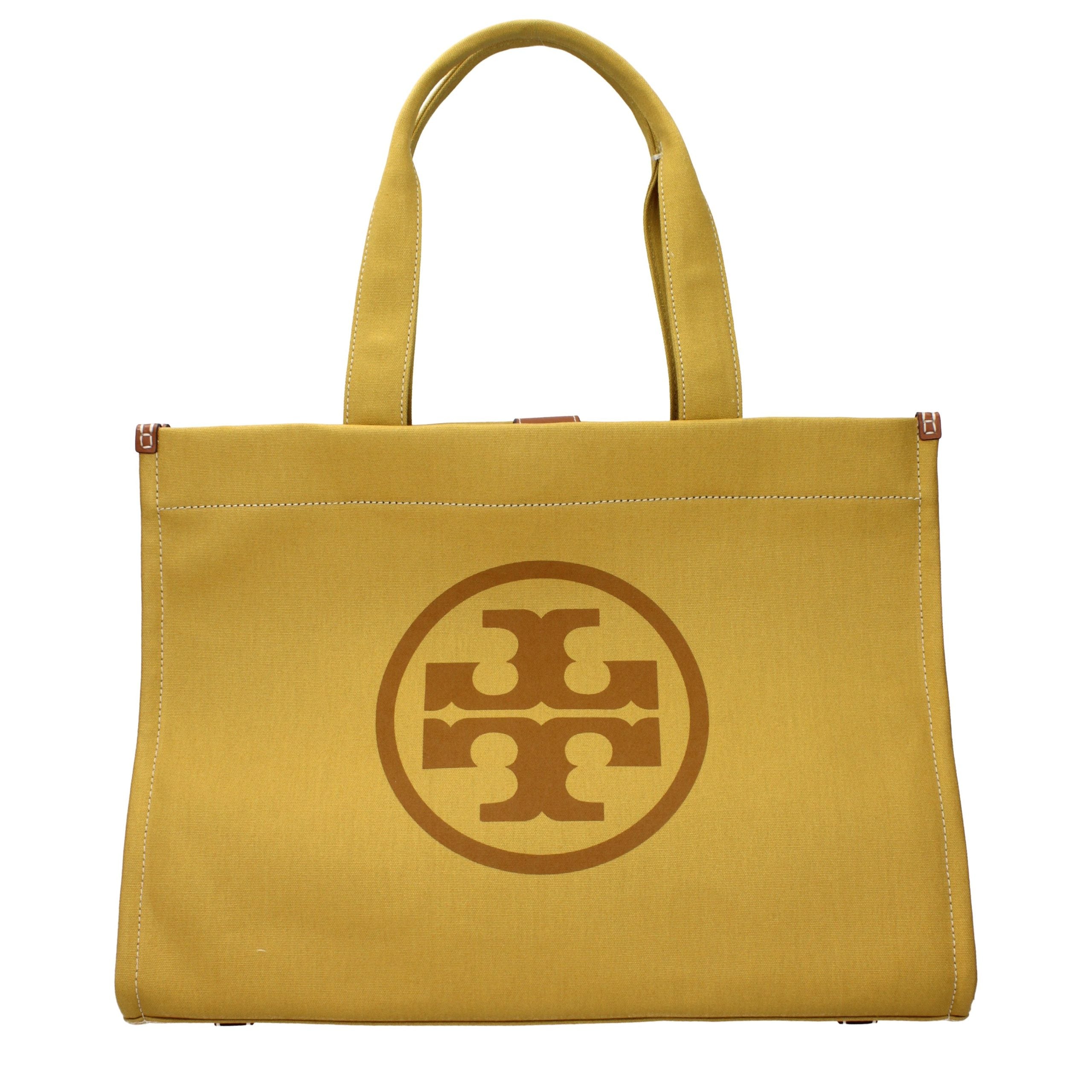 Tory Burch Gelbe Umhängetasche aus Stoff