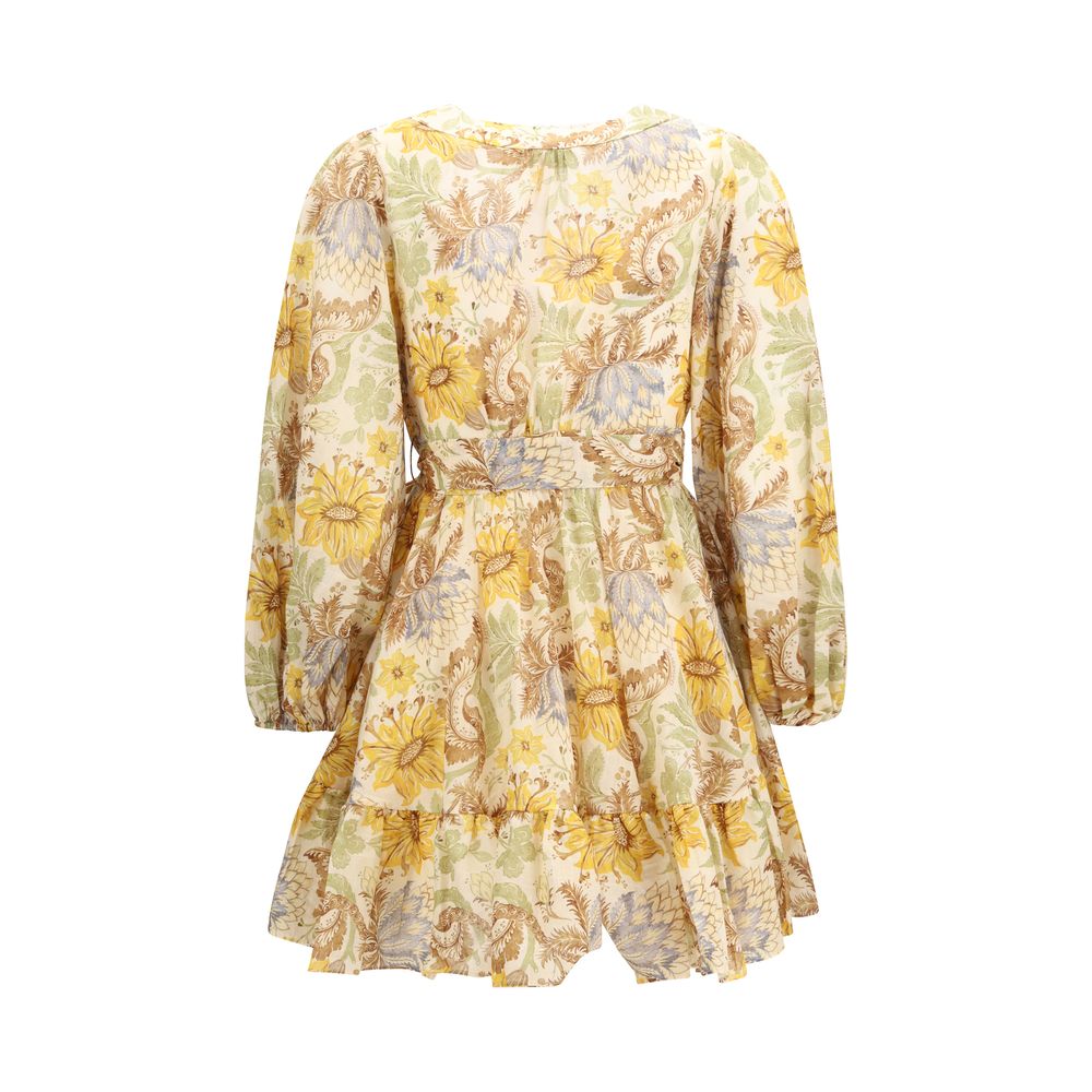 Zimmermann Zweifarbige Baumwoll-Freizeitkleid