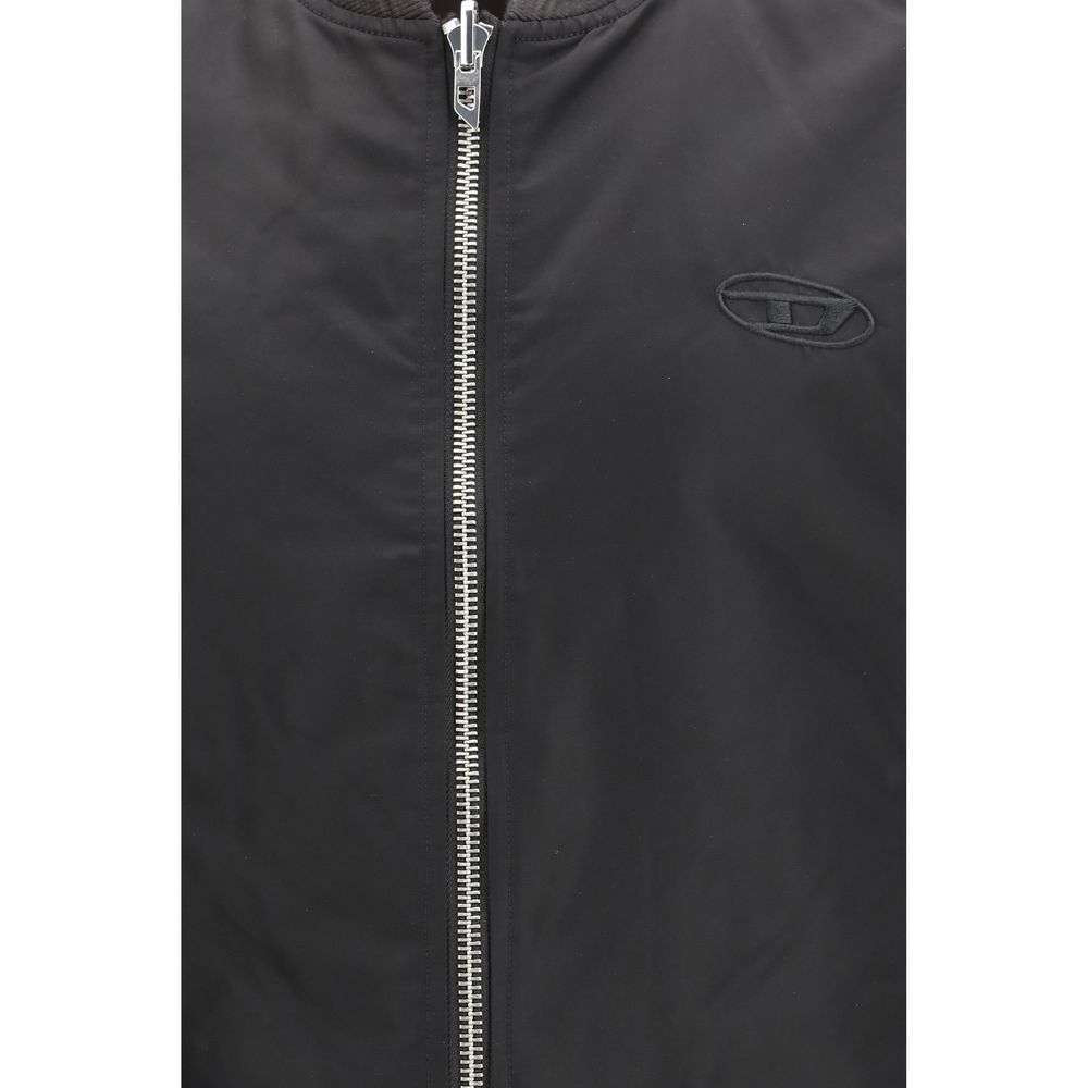 Diesel Braune Polyamid-Ärmellose Jacke