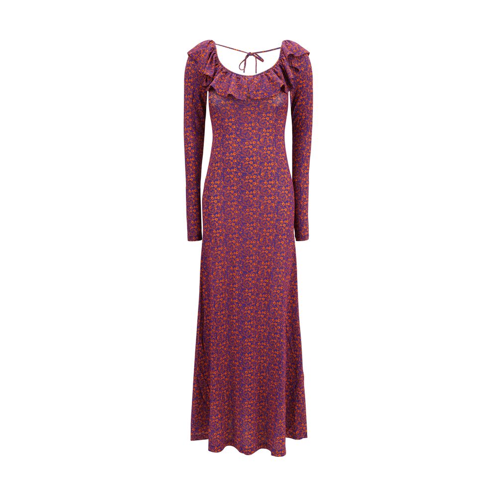 Kristina Ti Mehrfarbiges Freizeitkleid aus Viskose