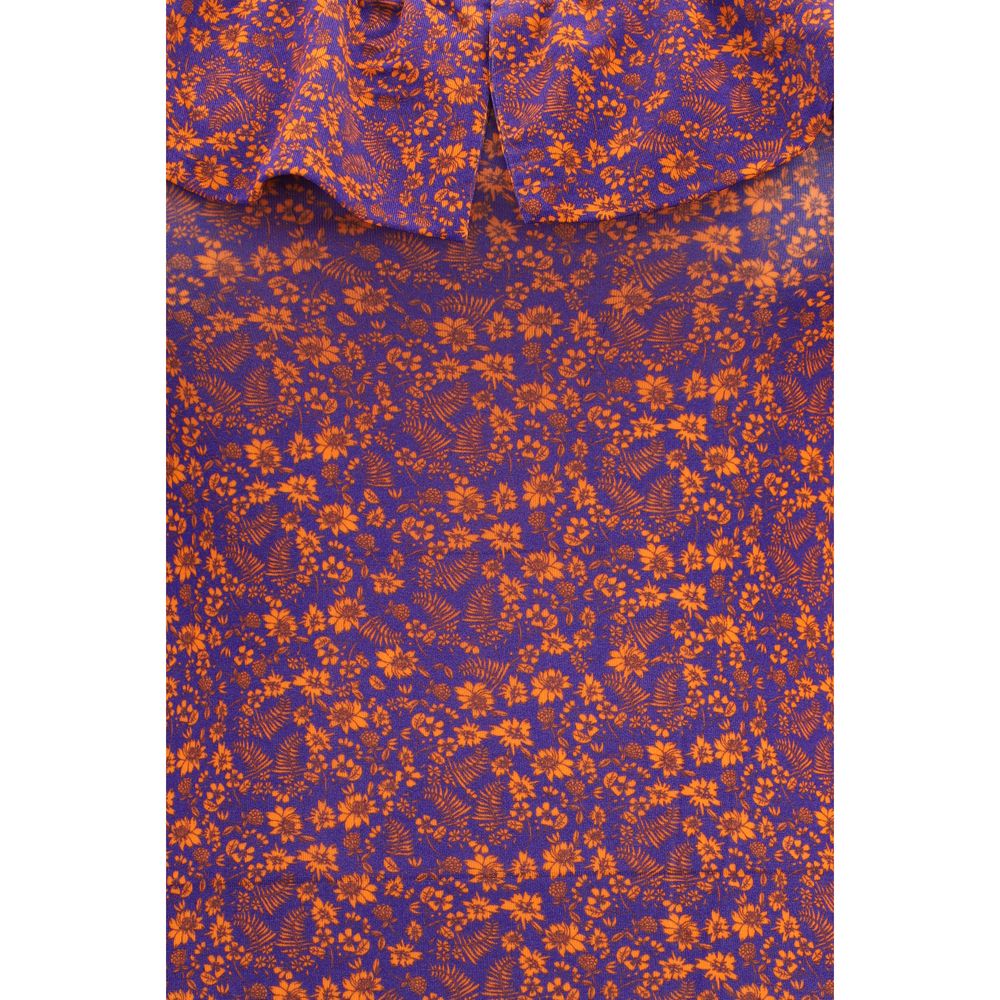 Kristina Ti Mehrfarbiges Freizeitkleid aus Viskose