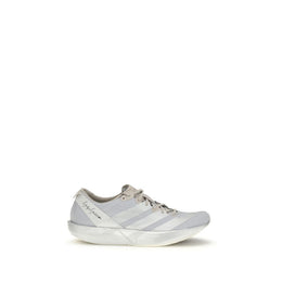 Y-3 Graue Stoff-Sneaker mit niedrigem Schaft
