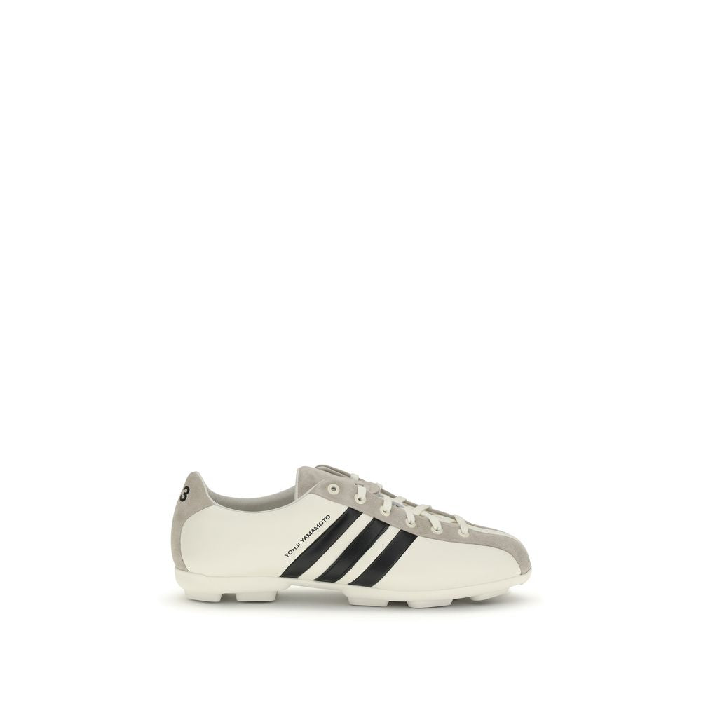 Y-3 Weiße Kalbsleder Bos Taurus Athletic Sneaker