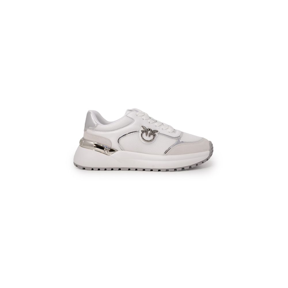 PINKO Weiße Low-Top-Sneaker aus Leder