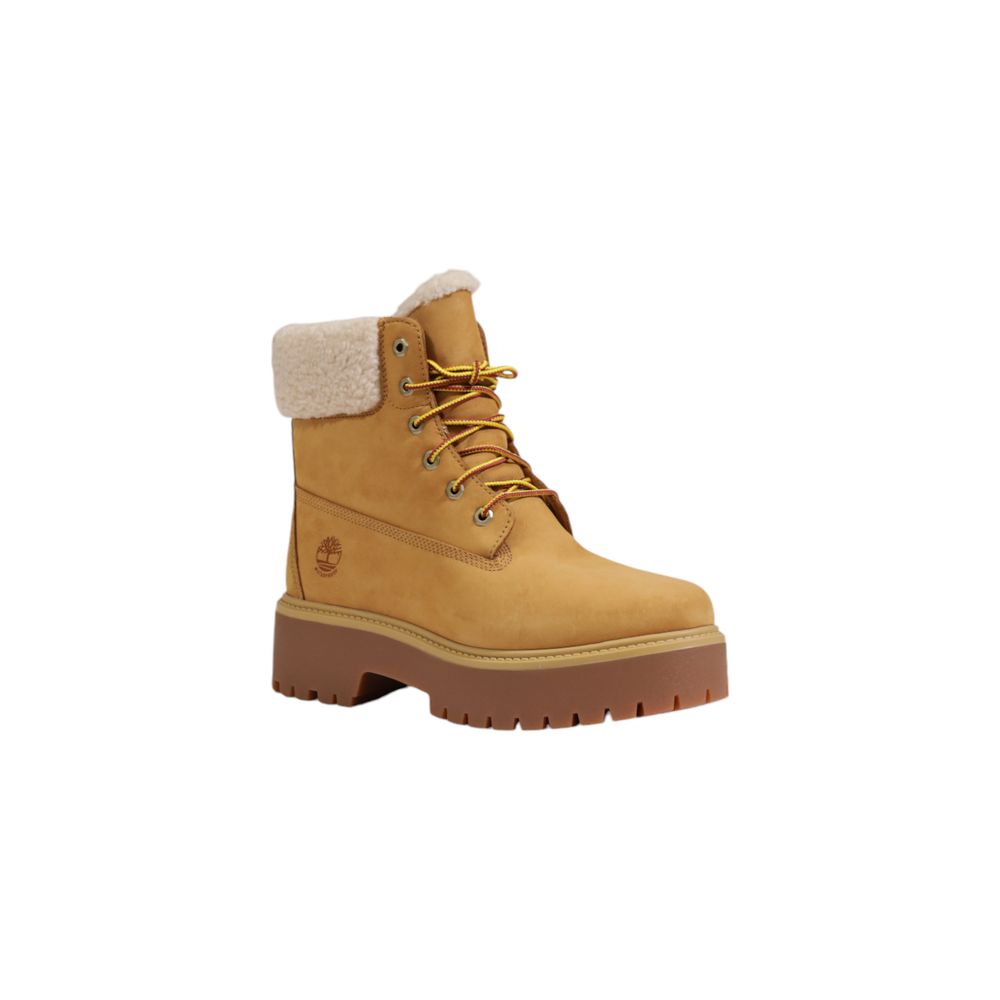 Timberland Beige Recycled Leather Schnürstiefel