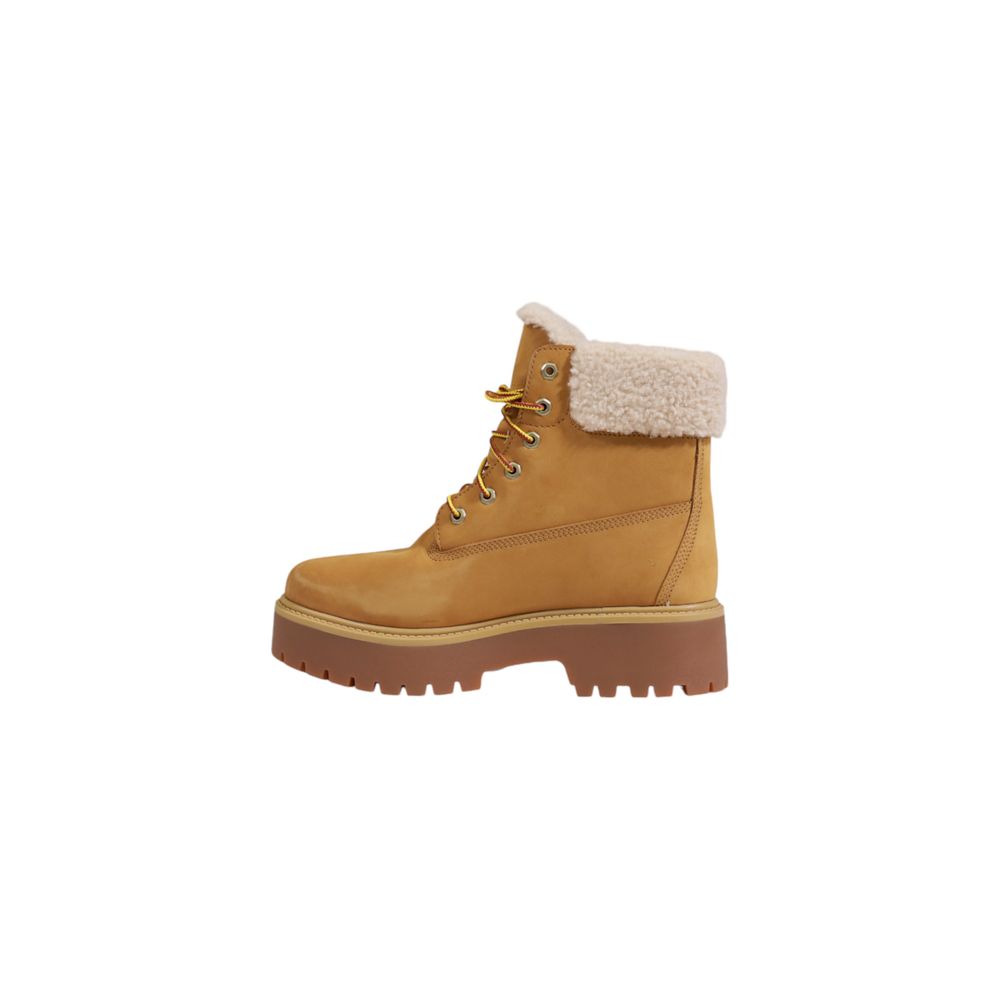 Timberland Beige Recycled Leather Schnürstiefel