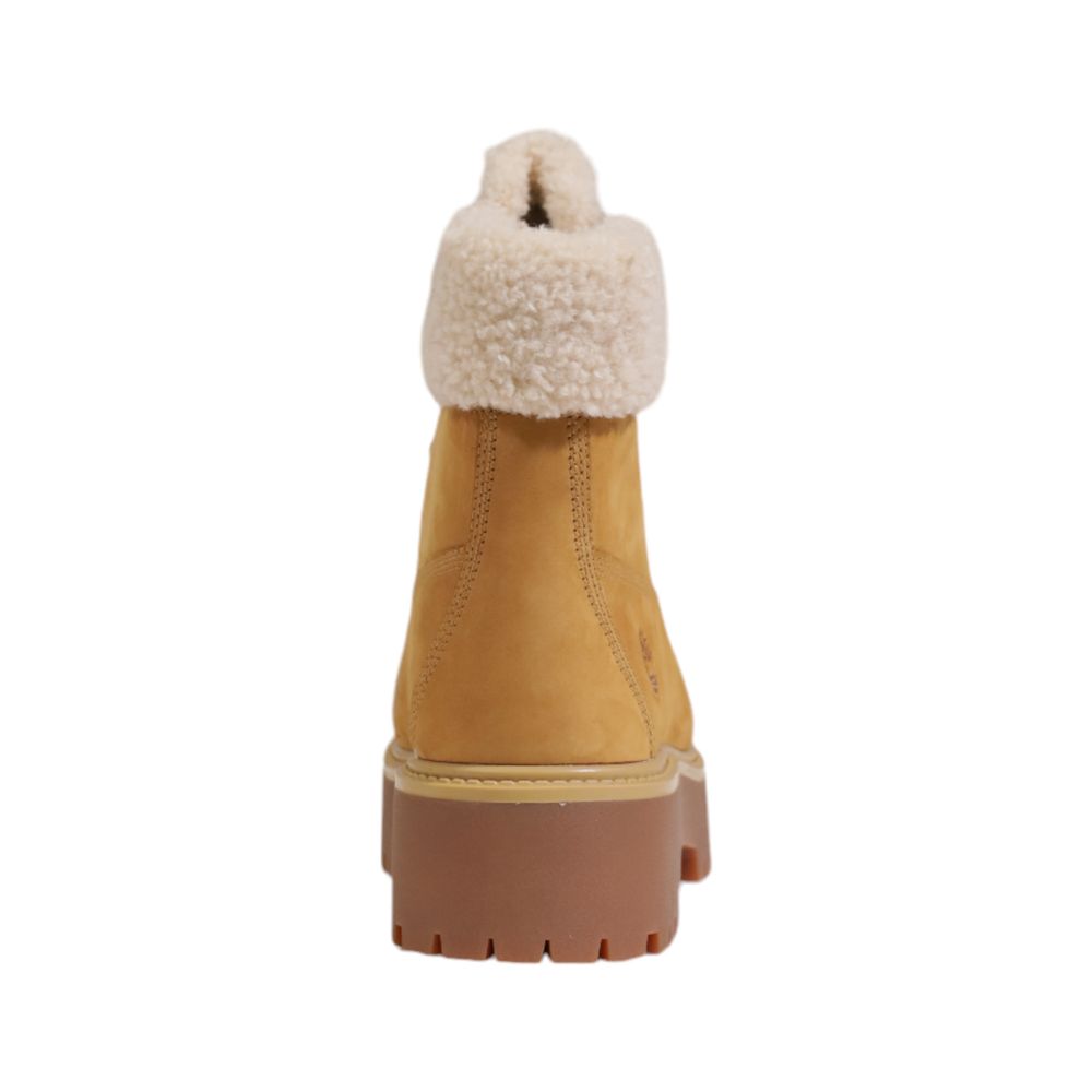 Timberland Beige Recycled Leather Schnürstiefel