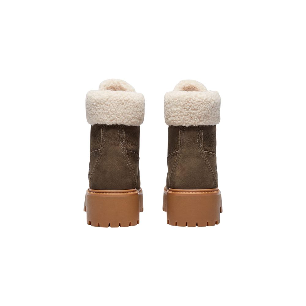 Timberland Braune Schnürstiefel aus recyceltem Leder