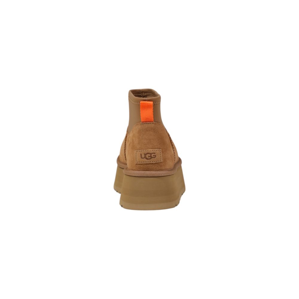 UGG Beige Wildleder-Stiefeletten