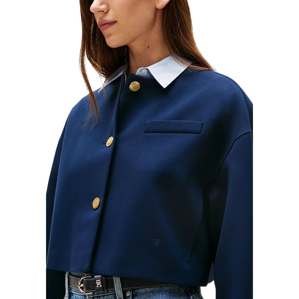 Tommy Hilfiger Blauer Viskose-Blazer