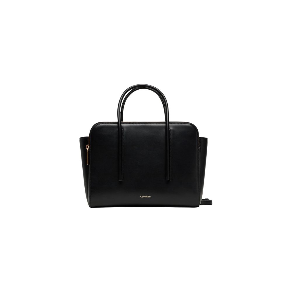 Calvin Klein Schwarze Lederhandtasche