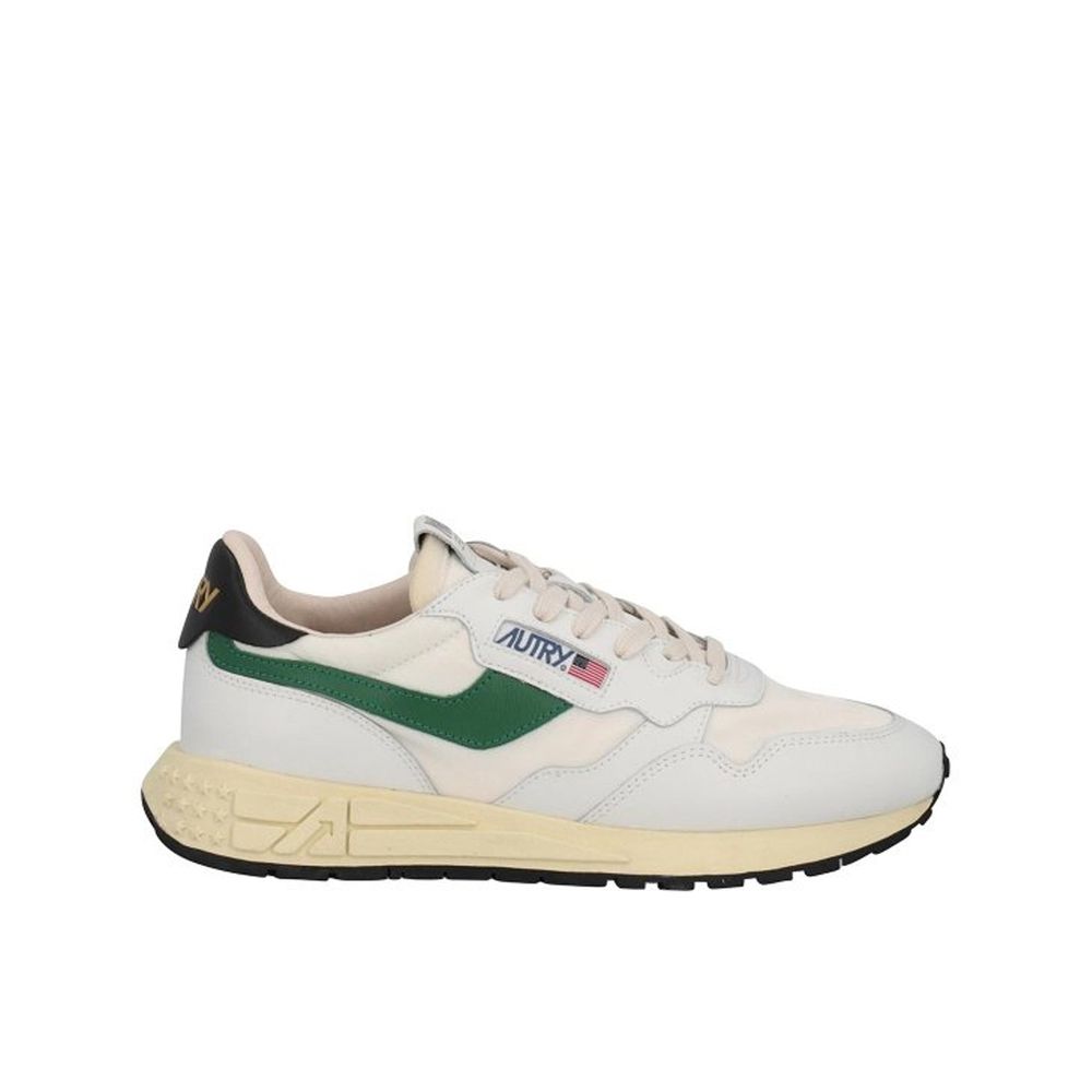 Autry Weiße Low-Top-Sneaker aus Leder