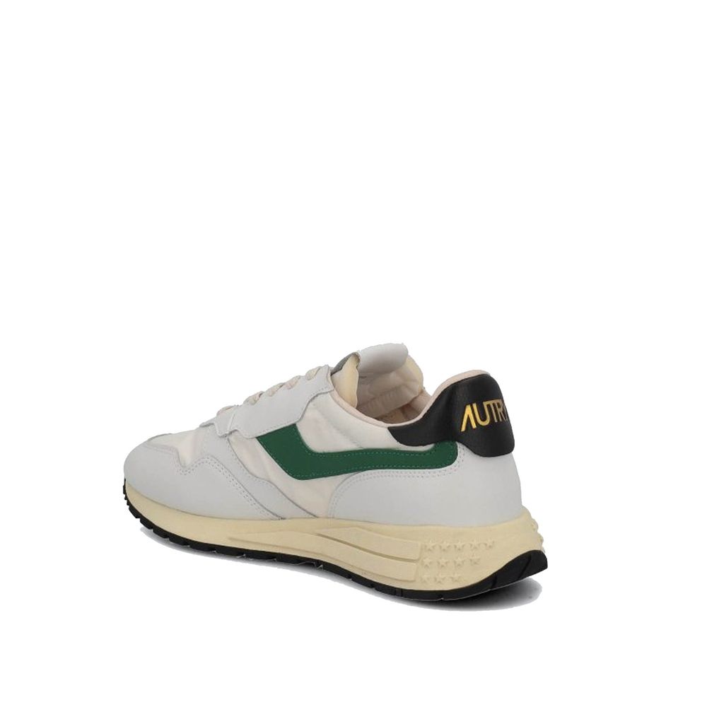 Autry Weiße Low-Top-Sneaker aus Leder