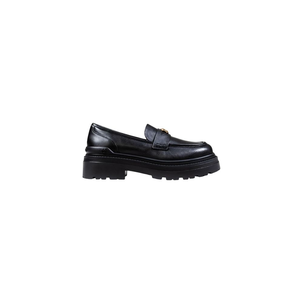 PINKO Schwarze Leder Plateau-Pumps