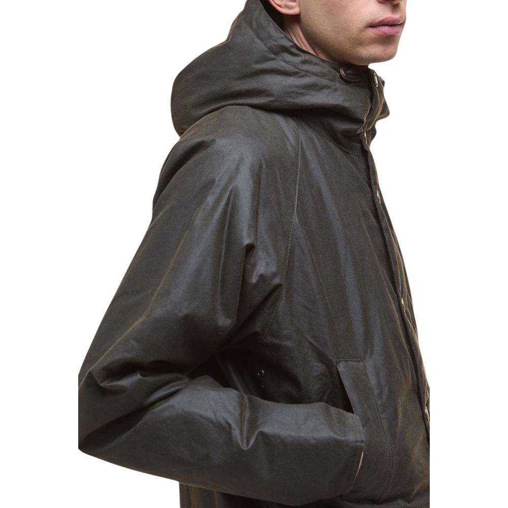 Barbour Grüner Baumwollparka