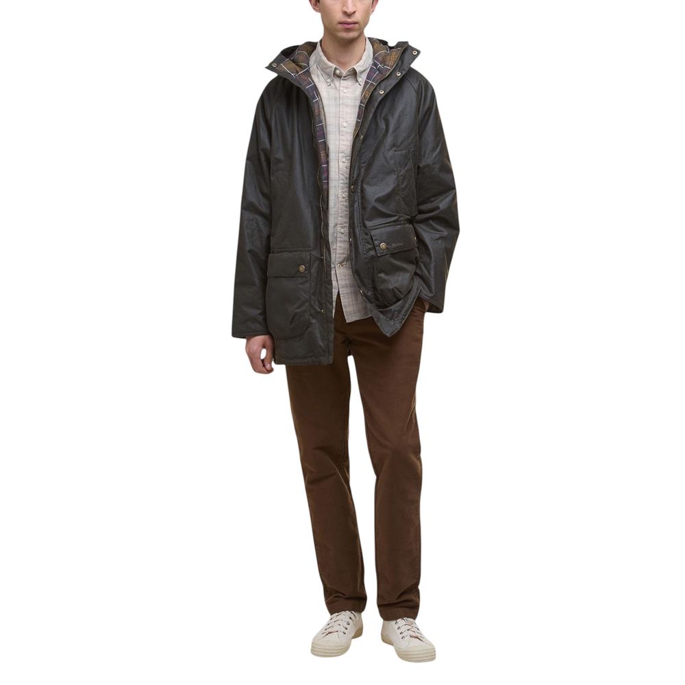 Barbour Grüner Baumwollparka