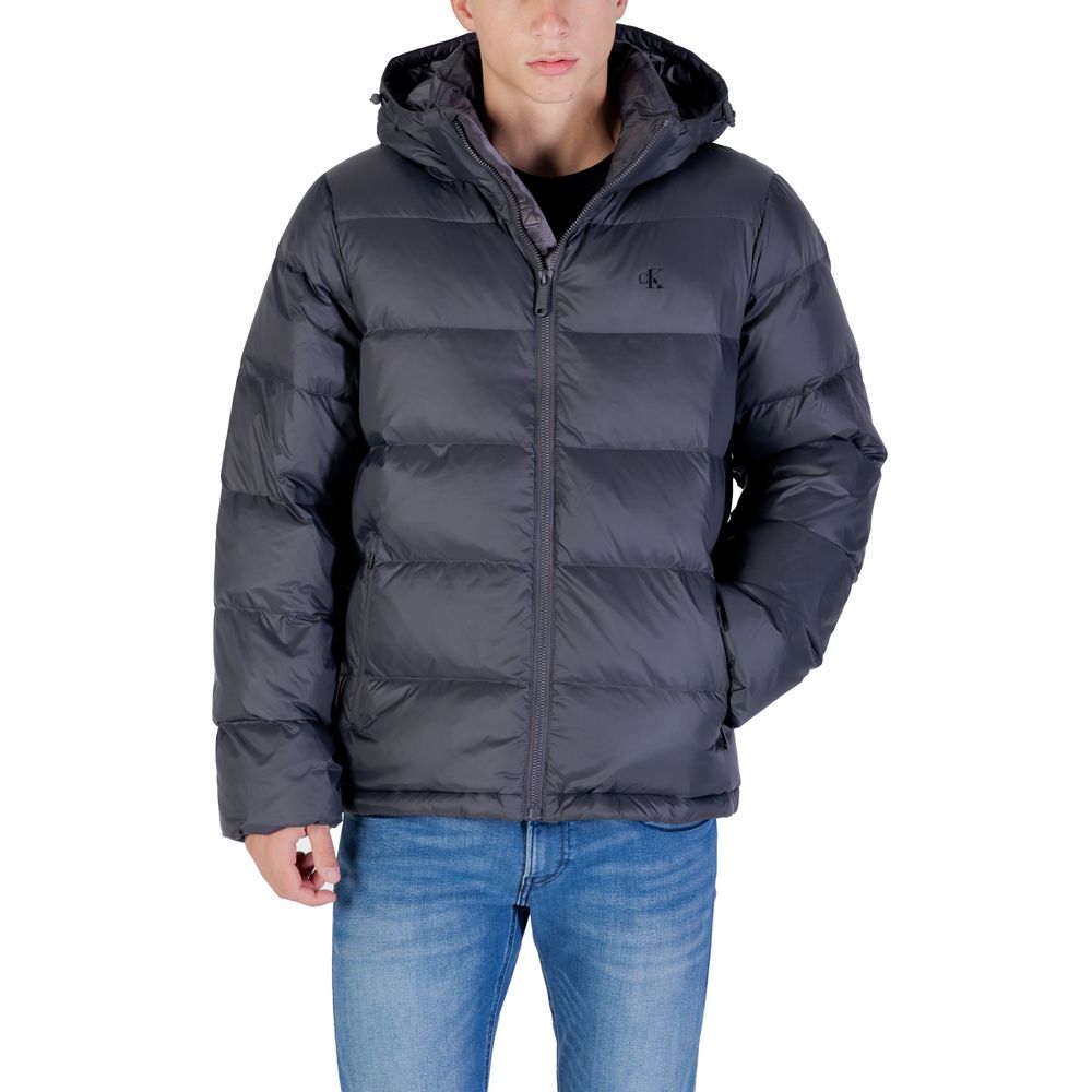 Calvin Klein Jeans Grauer Polyamid-Mantel