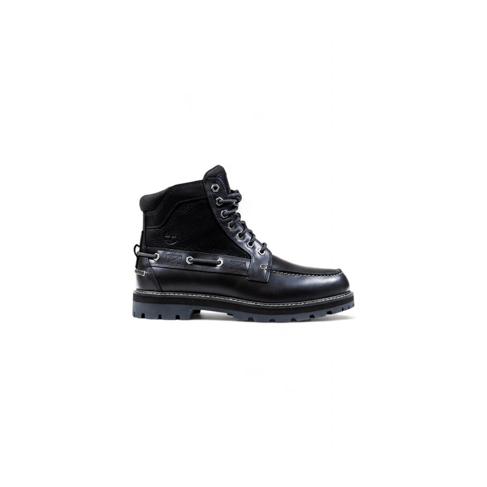 Timberland Schwarze Leder Schnürstiefel