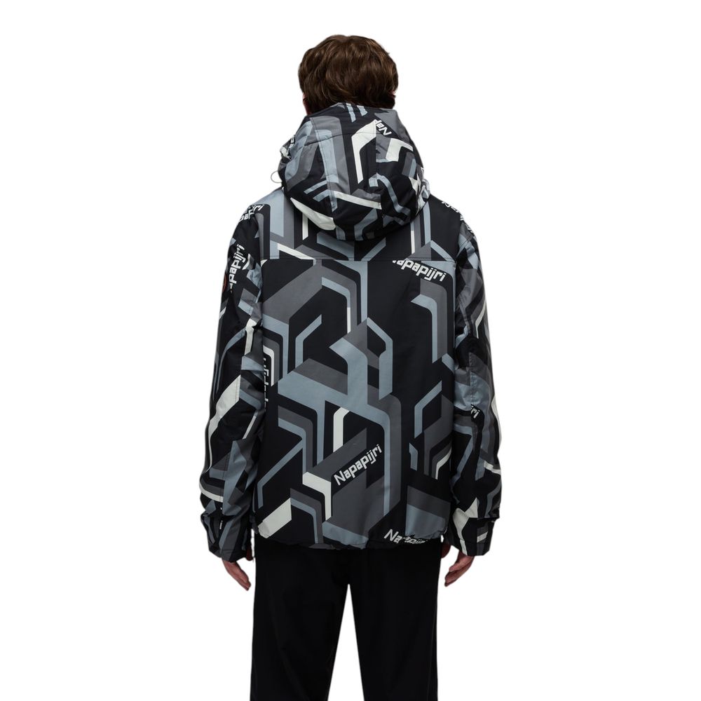 Napapijri Zweifarbige Shell-Jacke aus recyceltem Polyester