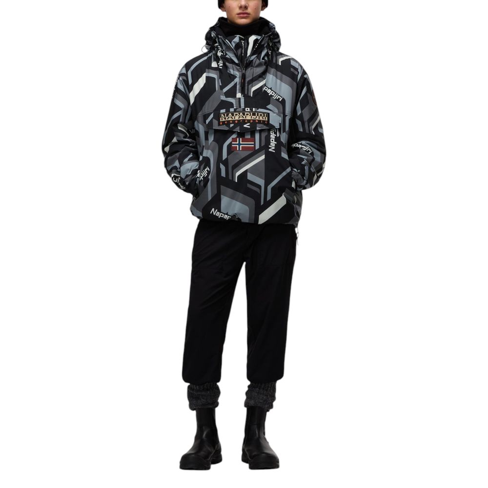 Napapijri Zweifarbige Shell-Jacke aus recyceltem Polyester
