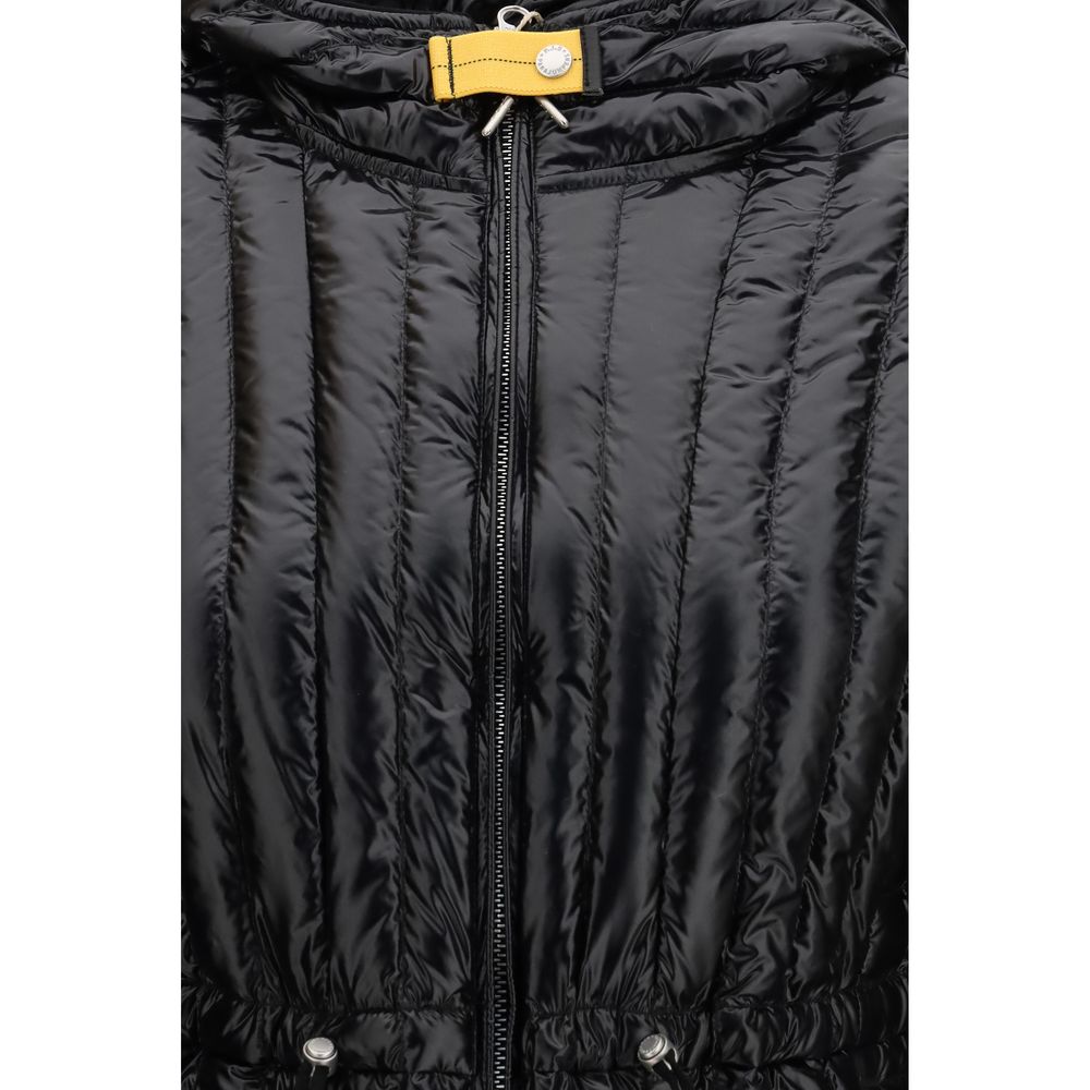 Parajumpers Schwarze Nylon-Jacke in voller Länge