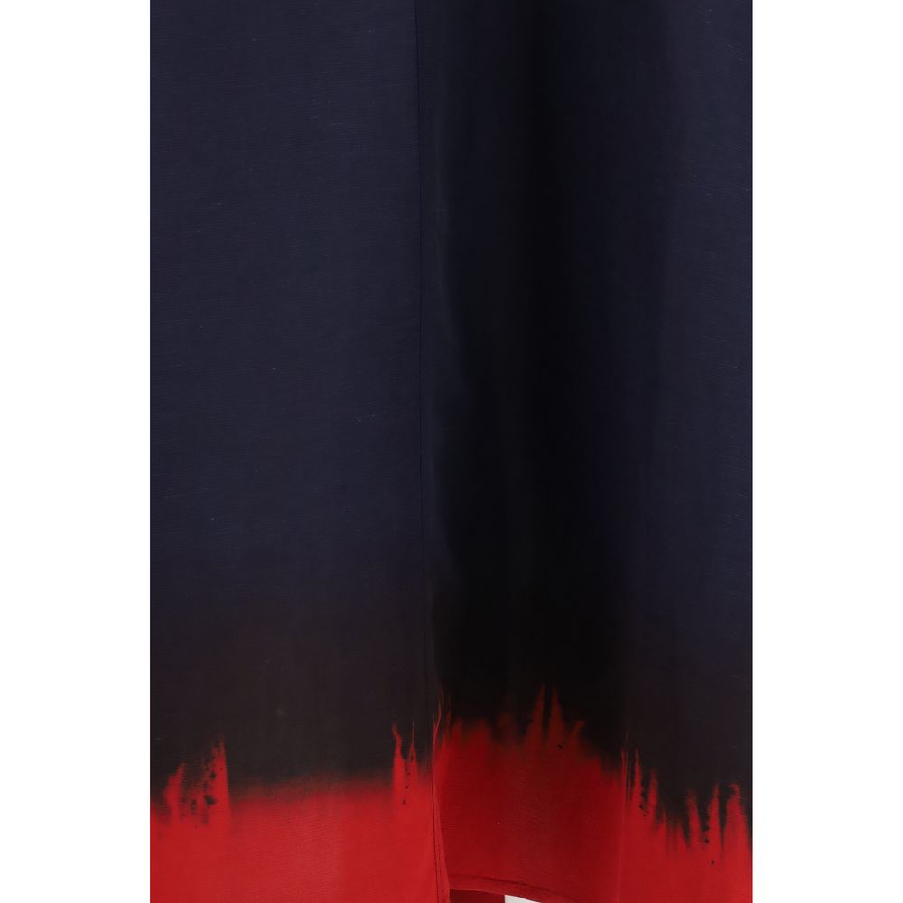 Tory Burch Blaues Viskose-Freizeitkleid