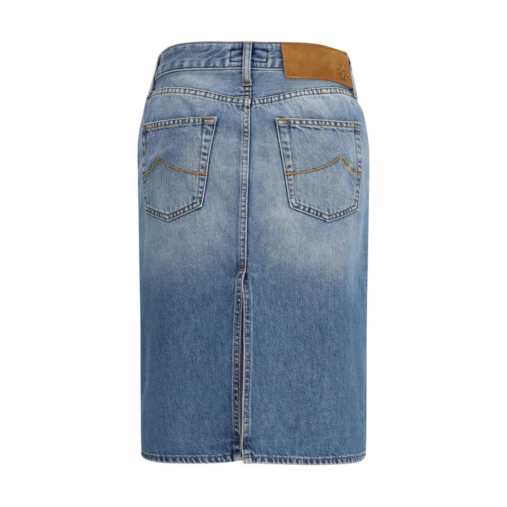 Jacob Cohen Blaue Jeansrock