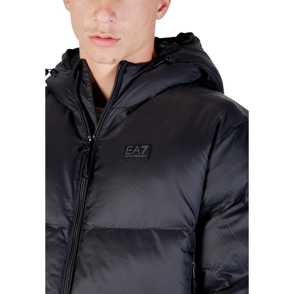 EA7 Emporio Armani Schwarzer Bomber aus Polyamid