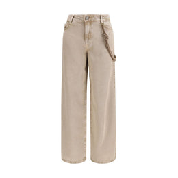 PINKO Beige Baumwoll Jeans im Relaxed Fit