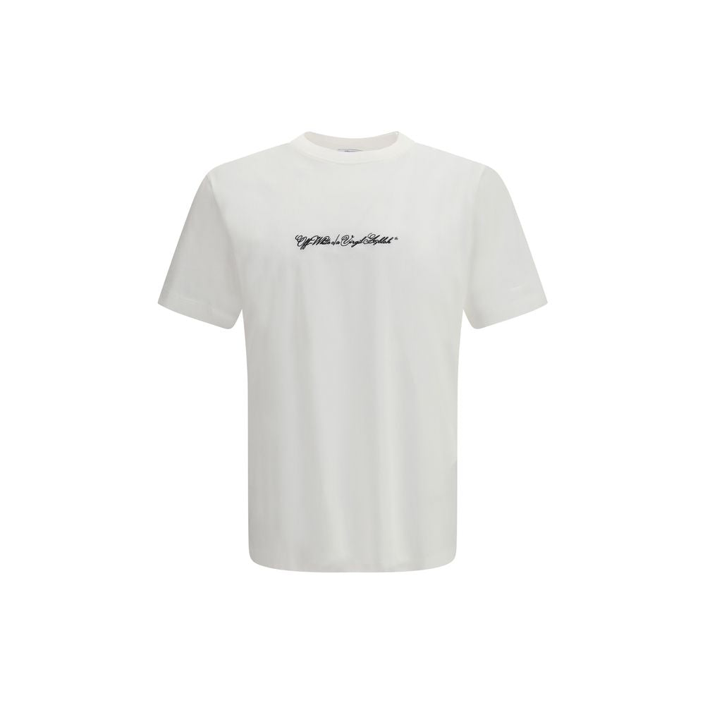 Off-White Weißes Baumwoll-T-Shirt
