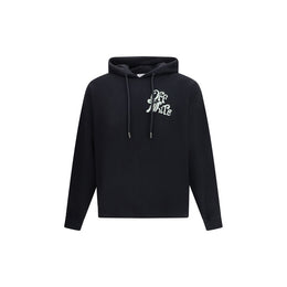 Off-White Schwarzer Baumwoll-Sweatshirt