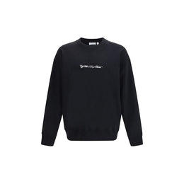 Off-White Schwarzer Baumwoll-Sweatshirt