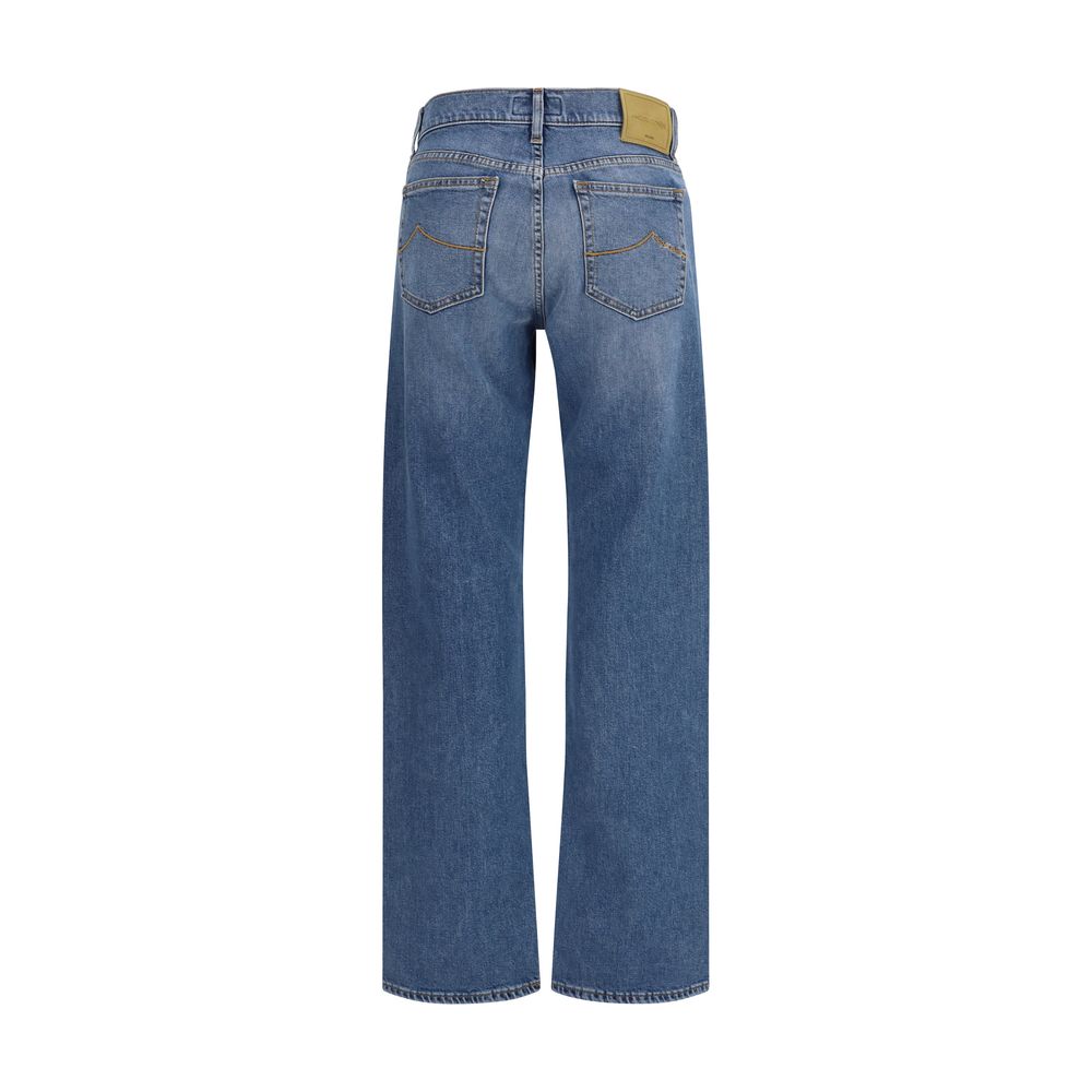 Jacob Cohen Blaue Jeans aus Baumwolle im geraden Schnitt