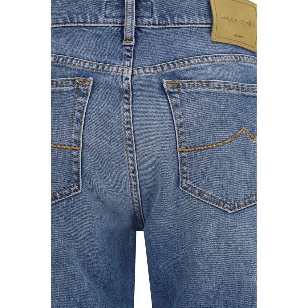 Jacob Cohen Blaue Jeans aus Baumwolle im geraden Schnitt