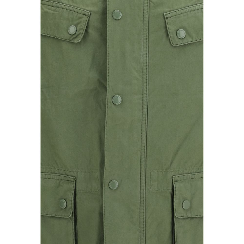 Barbour International Zweifarbiger Baumwollmantel