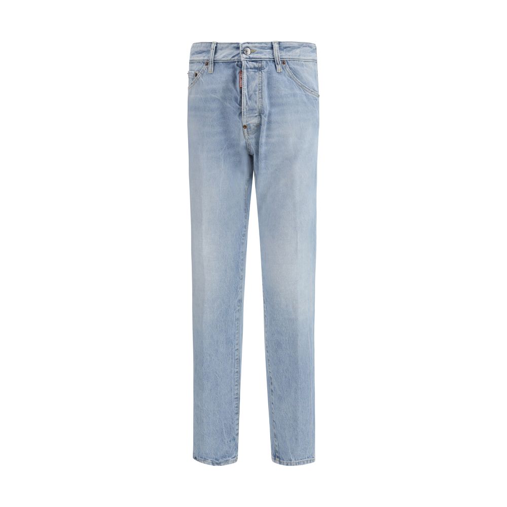 Dsquared² Blaue Jeans aus Baumwolle im geraden Schnitt