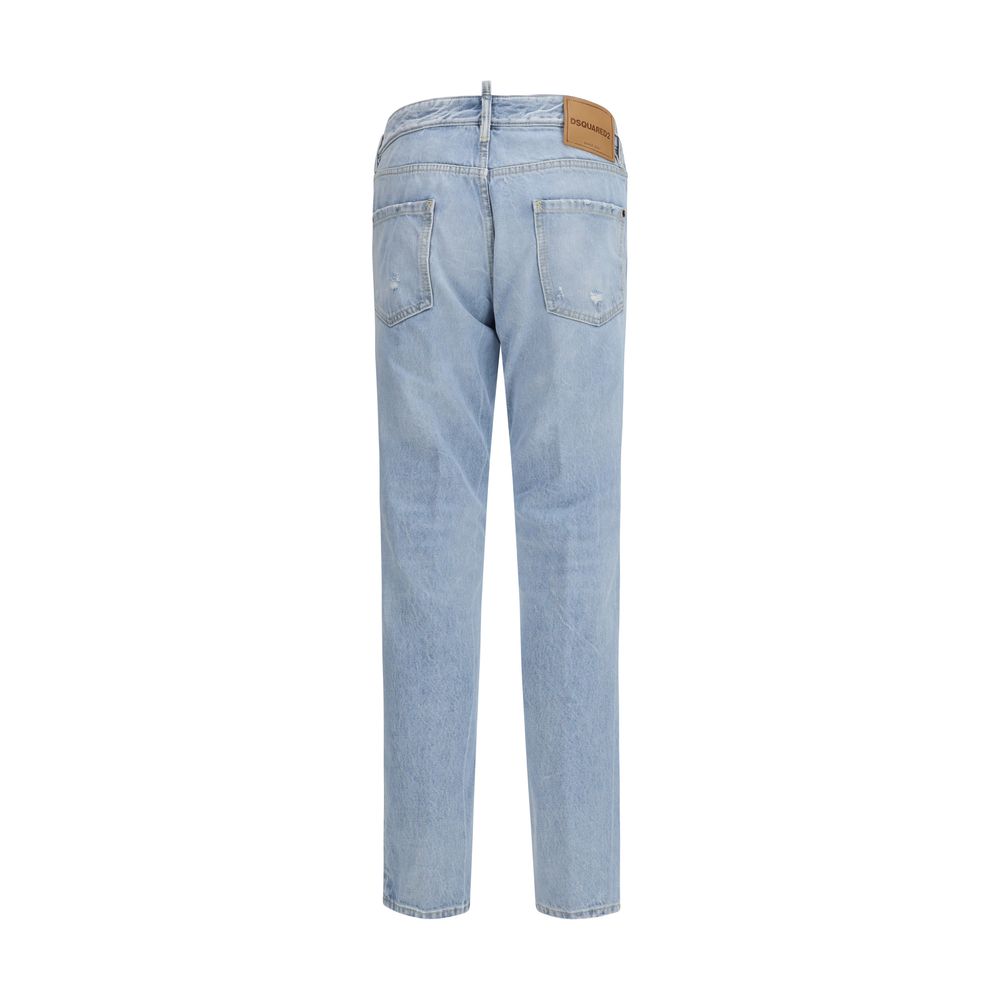 Dsquared² Blaue Jeans aus Baumwolle im geraden Schnitt