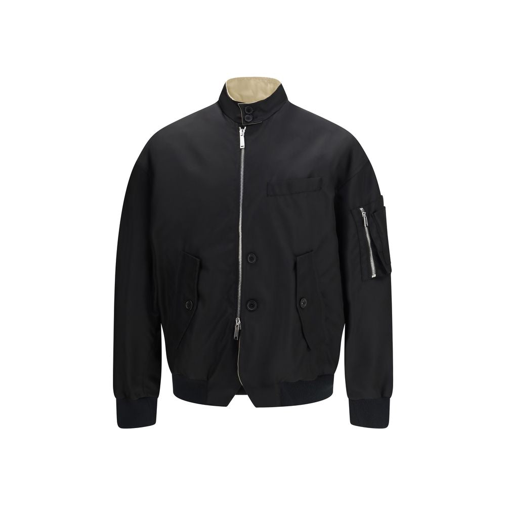 Dsquared² Schwarzer Bomber aus Polyamid